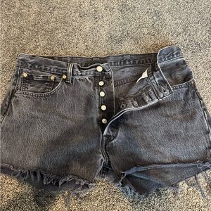Levi's Black Jean Shorts